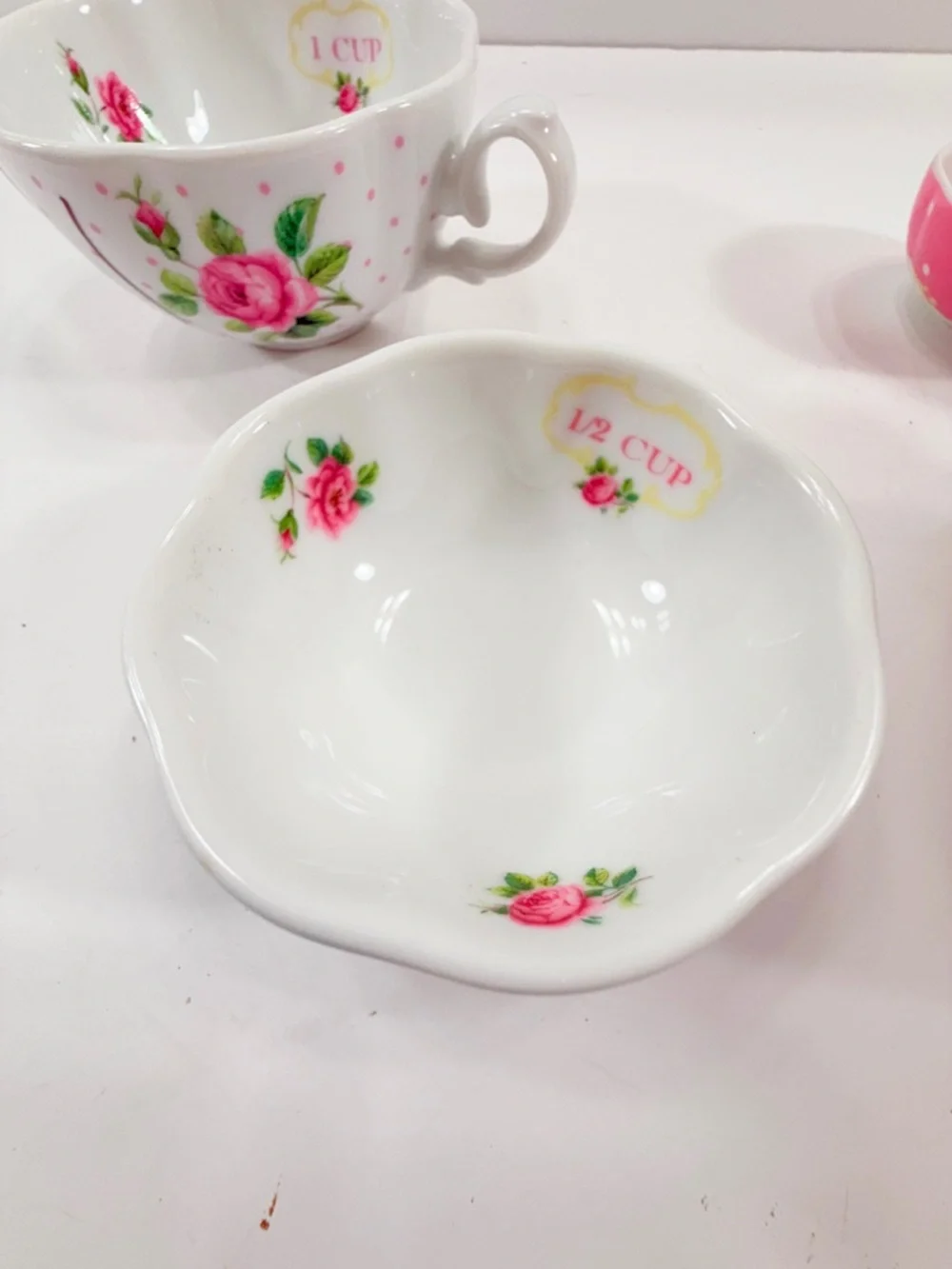 Royal Albert‎ New Country Roses Porcelain Baking Bliss Measuring Cups Set Of 3
